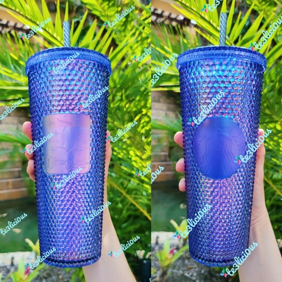 Disney Other - DISNEYLAND STARBUCKS IRIDESCENT PURPLE STUDDED TUMBLER